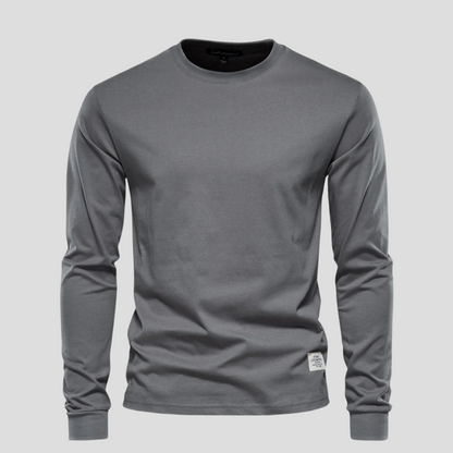 Casual Men's Crew Neck Long Sleeve Tee