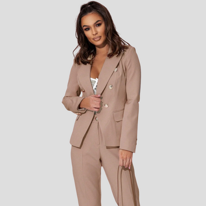 Women's Chic Summer Blazer Suit