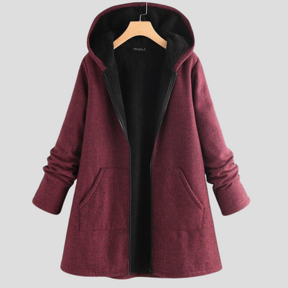 Warm Thick Fleece Hooded Jacket