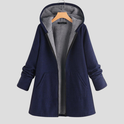Warm Thick Fleece Hooded Jacket - Olytrend