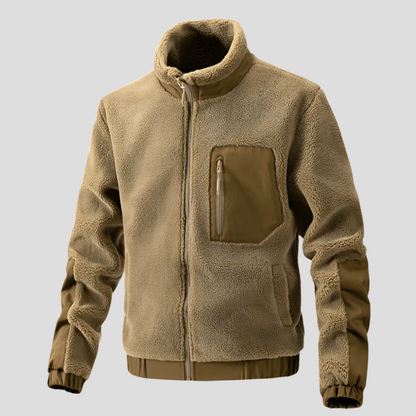 Warm Waterproof Mens Fleece Coat - Olytrend
