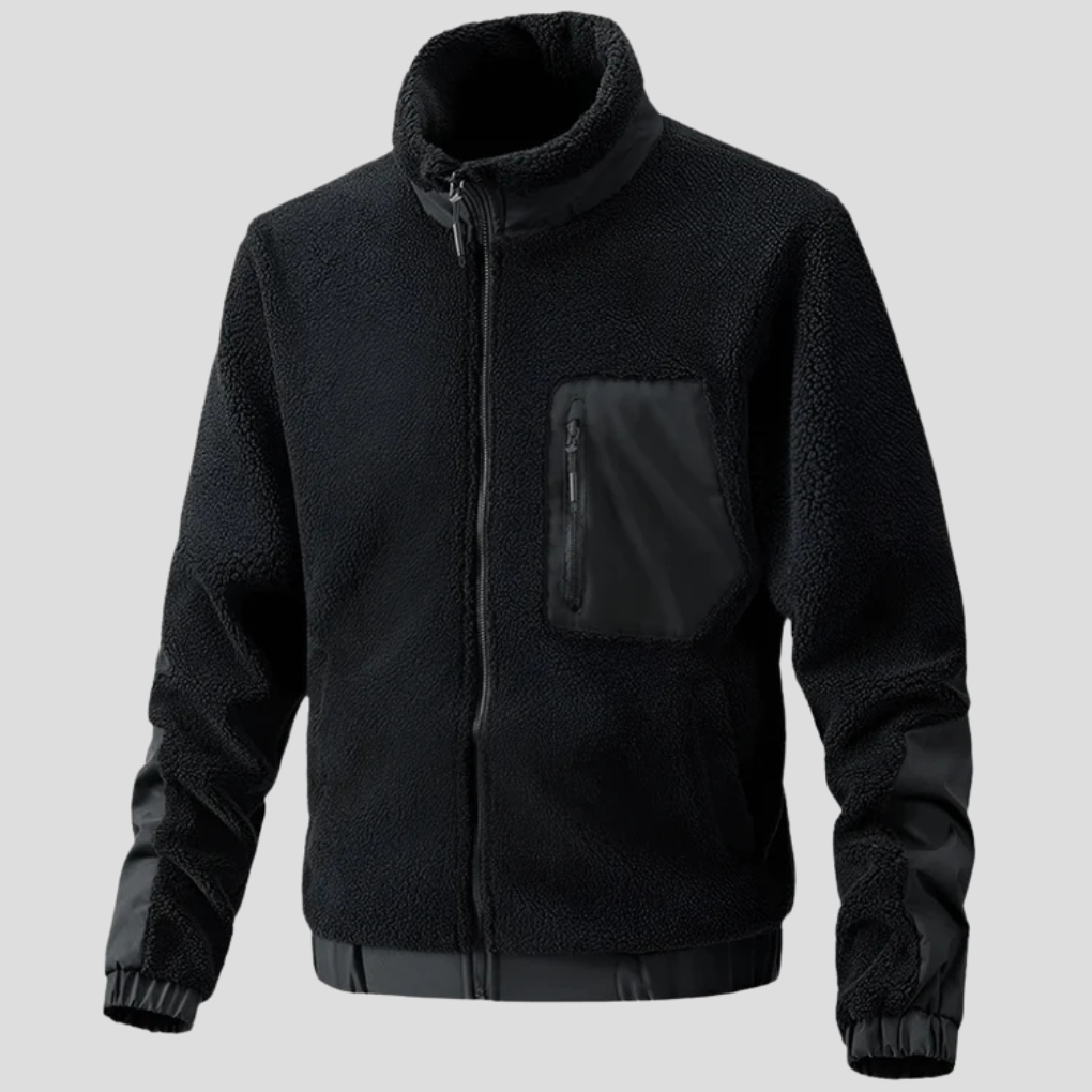 Warm Water Resistant Men's Fleece Coat