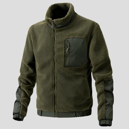 Warm Water Resistant Men's Fleece Coat