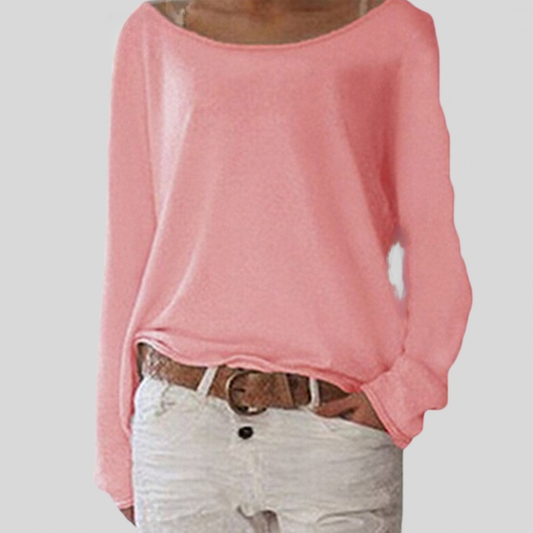 Alexa - Light and elegant round neck sweater