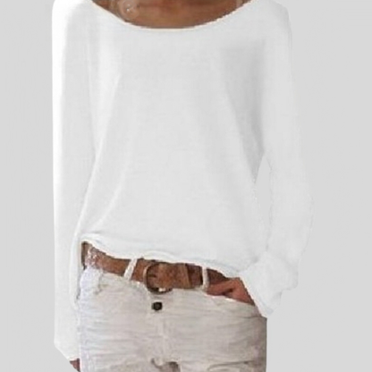 Alexa - Light and elegant round neck sweater
