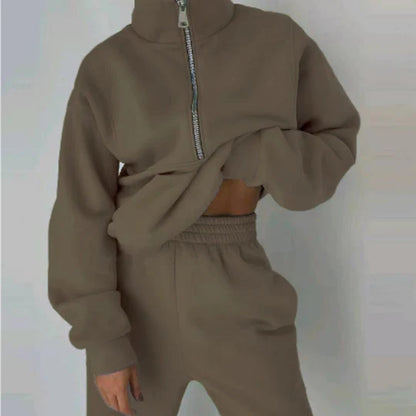 Women's Elsiem Zipper Tracksuit for Comfort