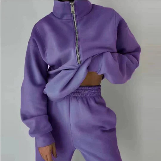 Women's Elsiem Zipper Tracksuit for Comfort