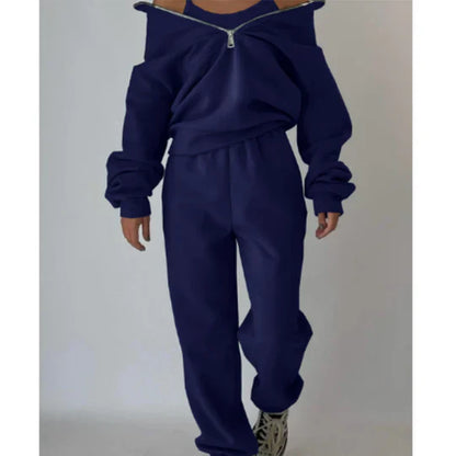 Women's Elsiem Zipper Tracksuit for Comfort