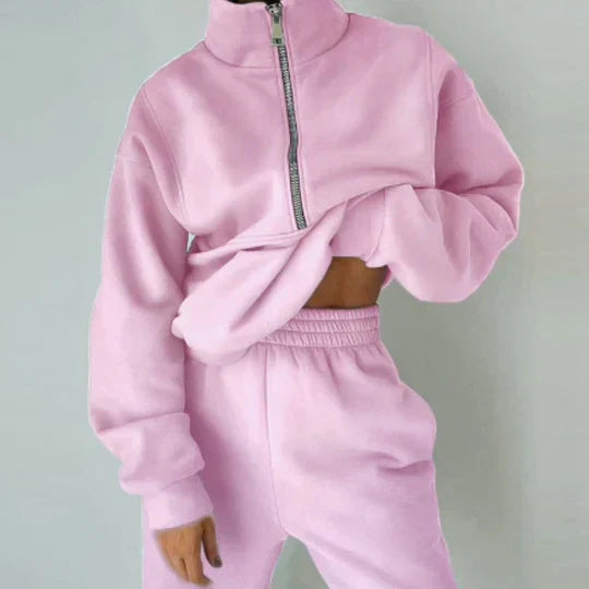 Women's Elsiem Zipper Tracksuit for Comfort