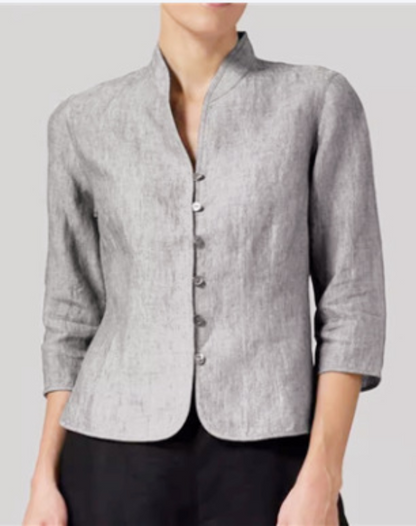 Brynna | High-quality blouse for women with a stand-up collar