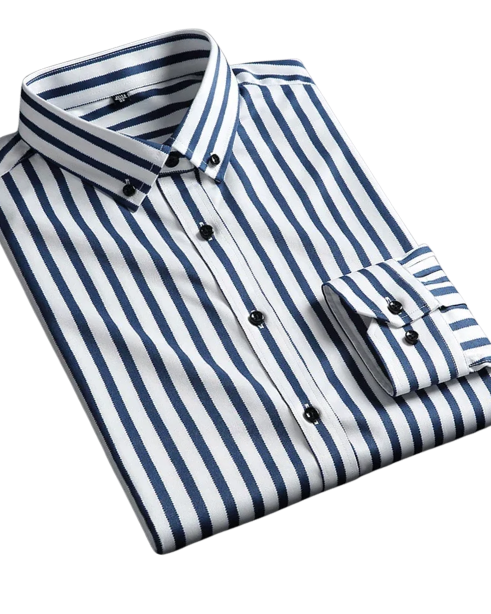 Casual Breton Style Cotton Shirt