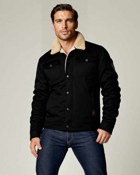 Warm Waterproof Men's Fleece Lined Winter Jacket - Nocini