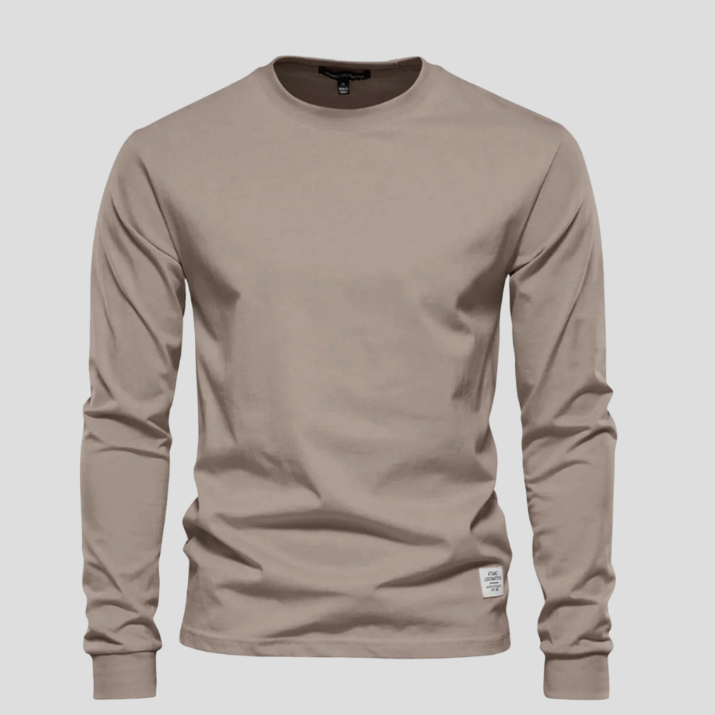 Casual Men's Crew Neck Long Sleeve Tee