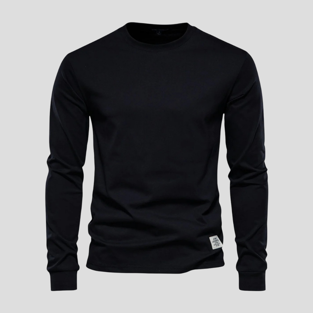 Casual Men's Crew Neck Long Sleeve Tee