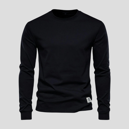 Casual Men's Crew Neck Long Sleeve Tee
