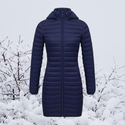 Alisz - The new ultralight, durable, long, and warm hooded parka jacket