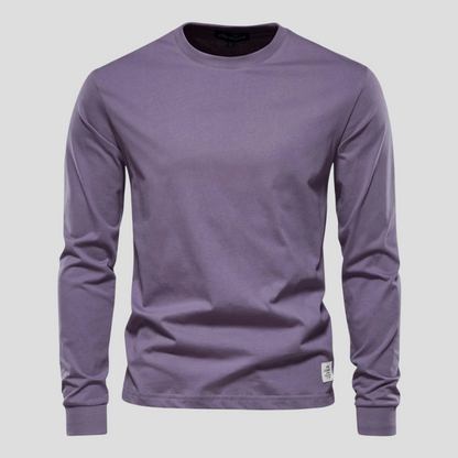 Casual Men's Crew Neck Long Sleeve Tee