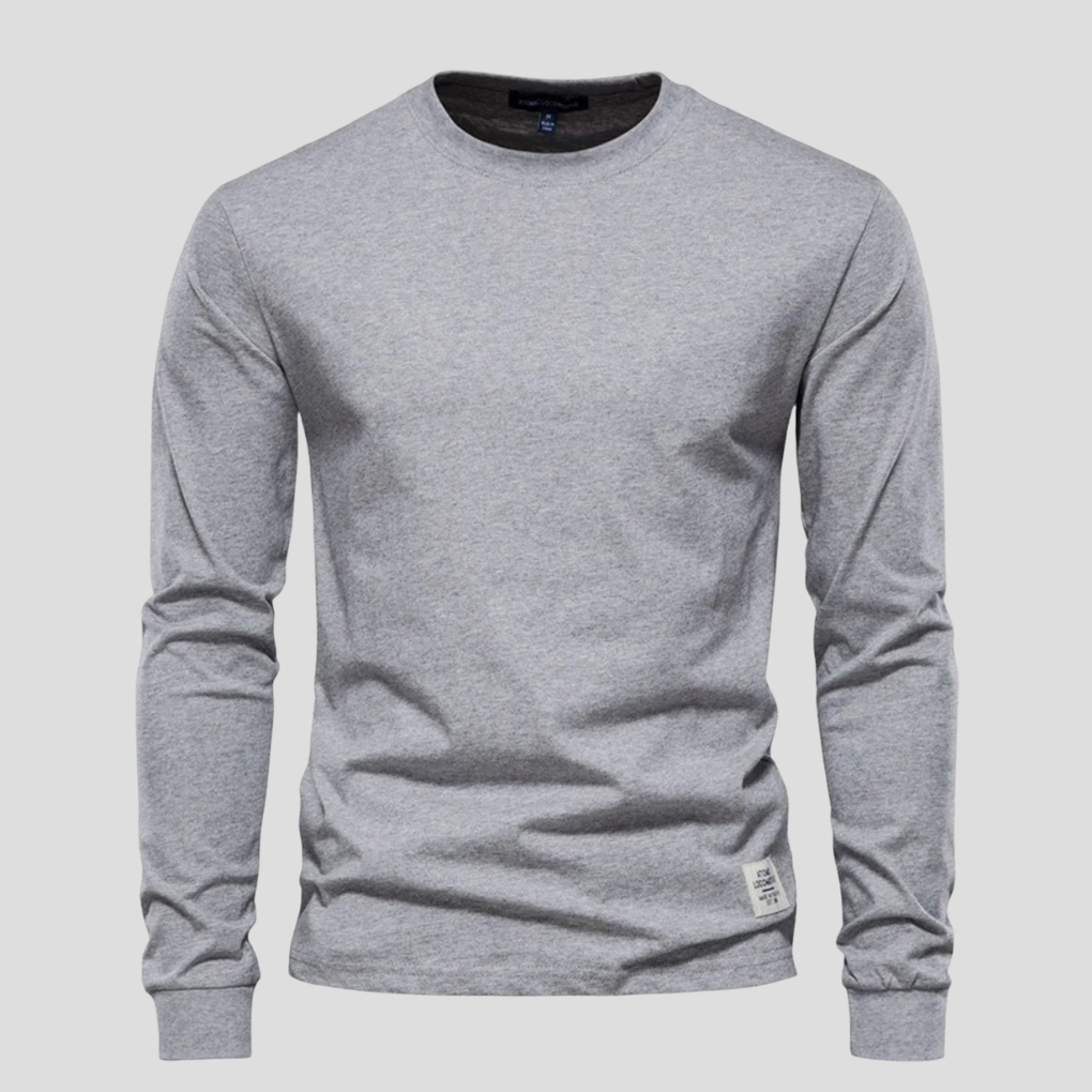 Casual Men's Crew Neck Long Sleeve Tee