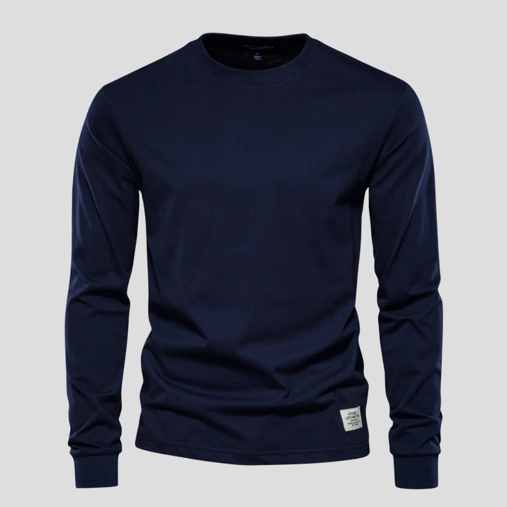 Casual Men's Crew Neck Long Sleeve Tee