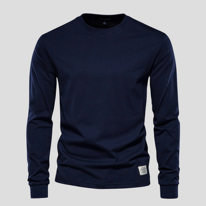 Casual Men's Crew Neck Long Sleeve Tee