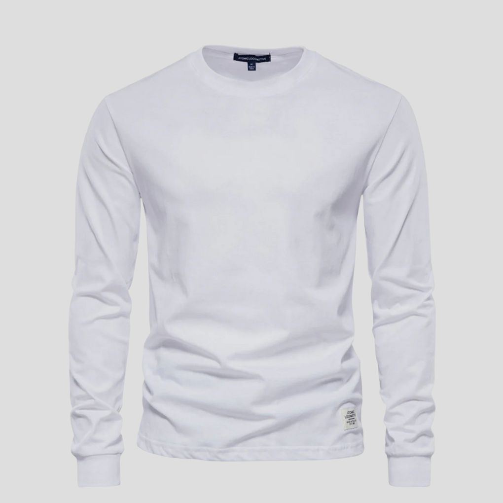 Casual Men's Crew Neck Long Sleeve Tee