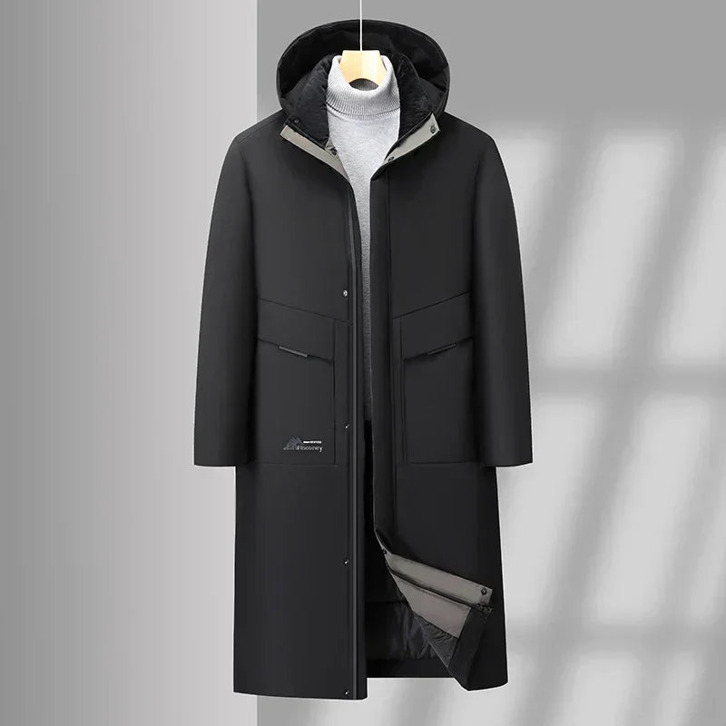 Winter parka with insulation for men