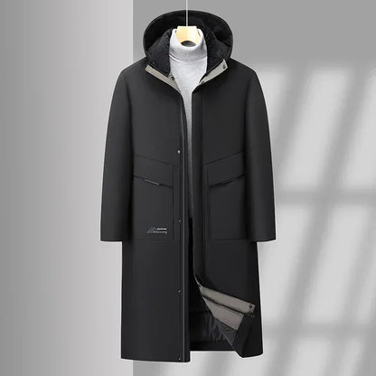 Winter parka with insulation for men