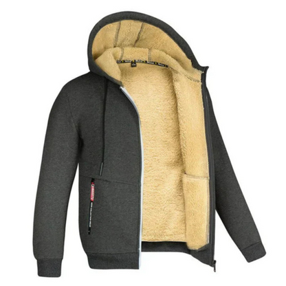 Warm Zipped Hoodie Jacket | Daily Comfort