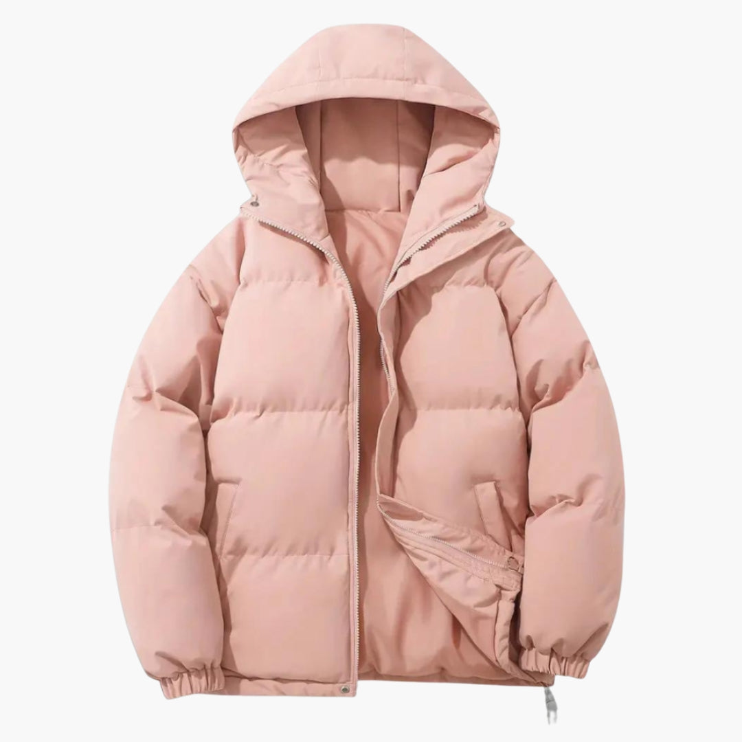 Waterproof Hooded Coat for Men with Zip Up Design