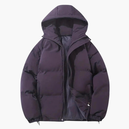 Waterproof Hooded Coat for Men with Zip Up Design