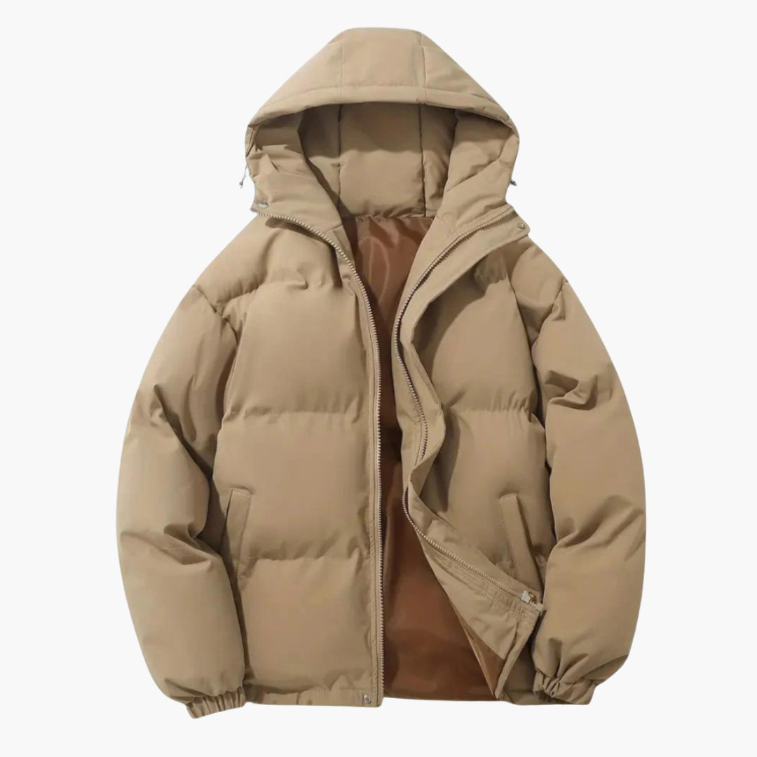 Waterproof Men's Zip Up Hoodie Jacket with Pockets - Olytrend