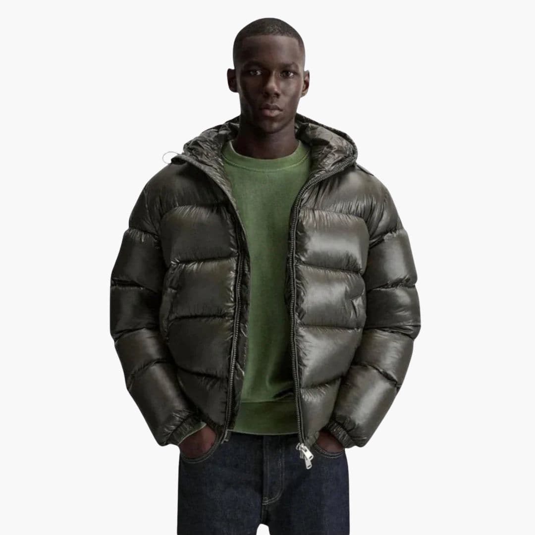 Warm Padded Men's Hooded Winter Jacket