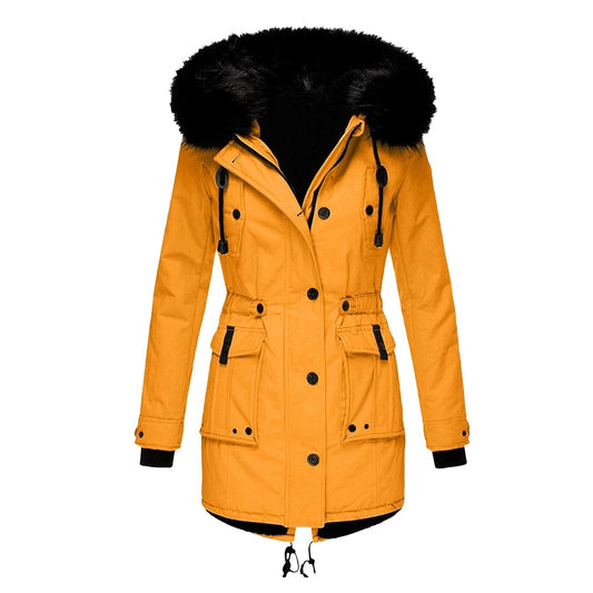Women's Winter Parka | With Hood & Waist Drawstring