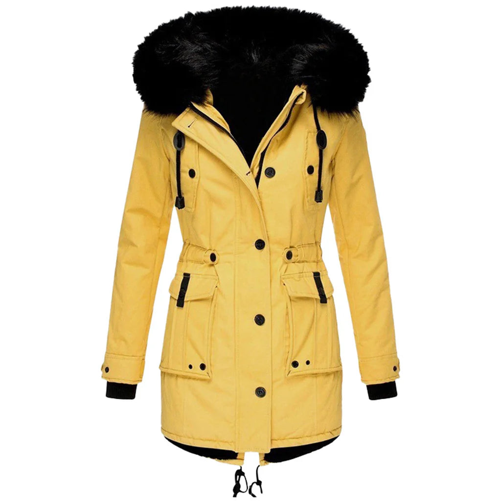 Warm Hooded Parka Coat for Women