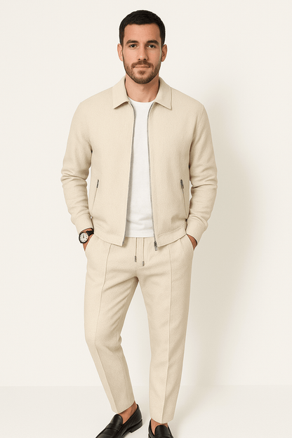 Waffle knit set for men