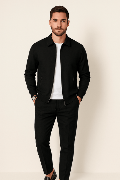 Waffle knit set for men