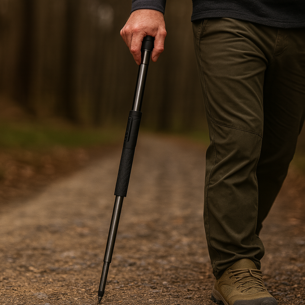 Walking stick in alloy Hiking and mobility aid