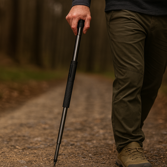 Walking stick in alloy Hiking and mobility aid