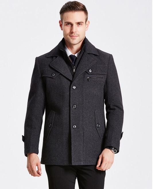 Warm wool jacket for men in classic Piekjas style
