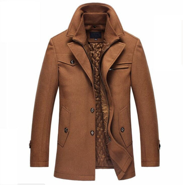 Warm wool jacket for men in classic Piekjas style