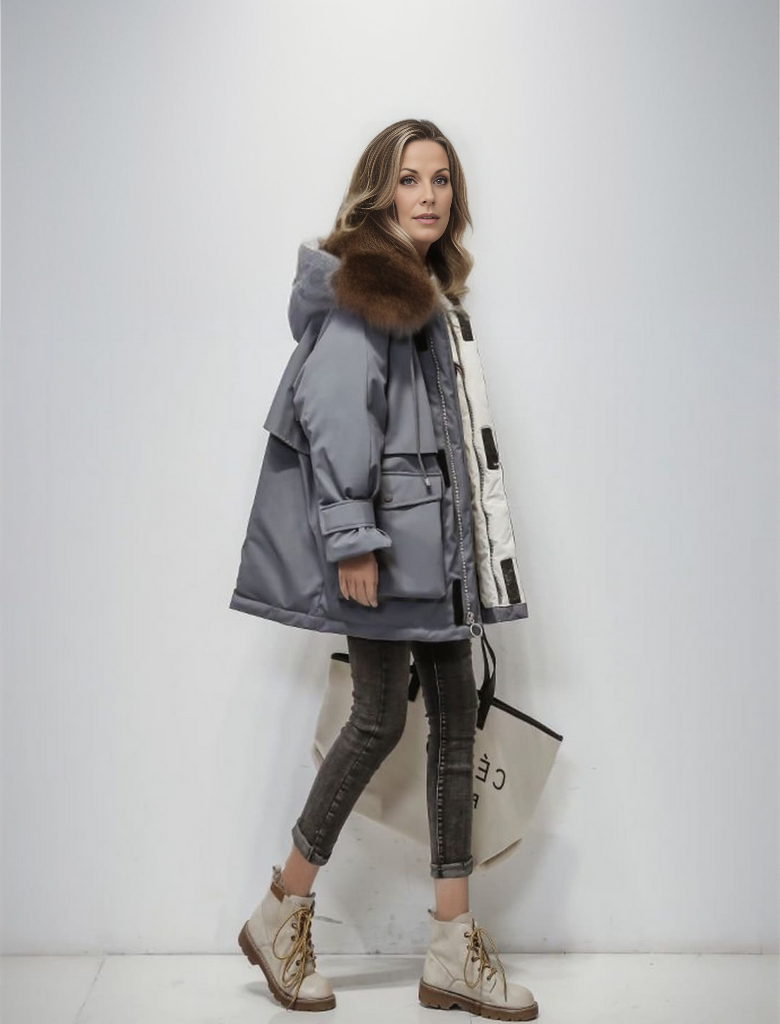 Warming winter jacket women