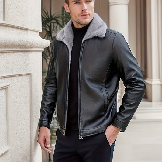 Warm fleece jacket with PU coating