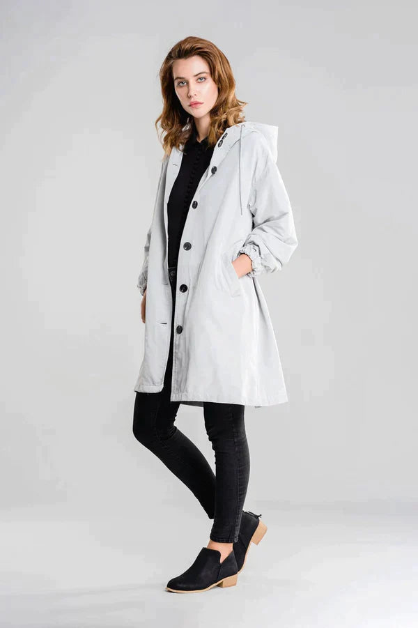 Waterproof women's jacket with hood