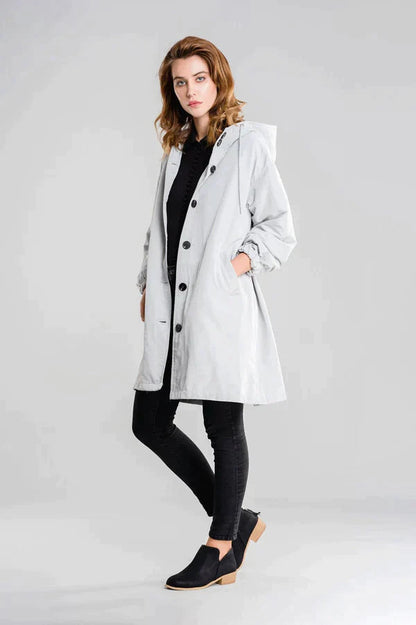 Waterproof women's jacket with hood