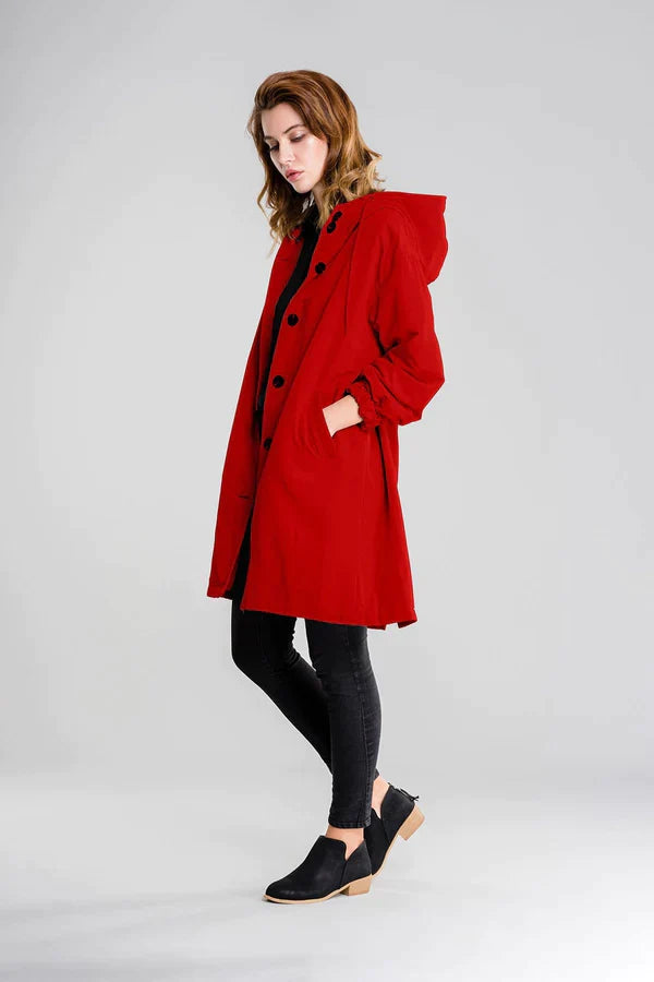 Waterproof women's jacket with hood
