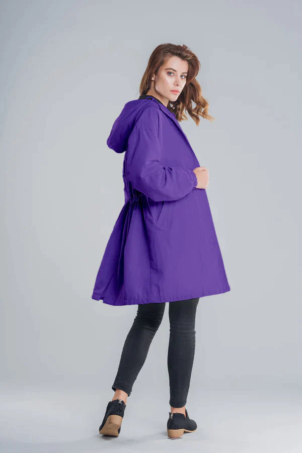 Waterproof women's jacket with hood
