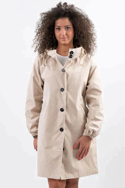 Waterproof women's jacket with hood