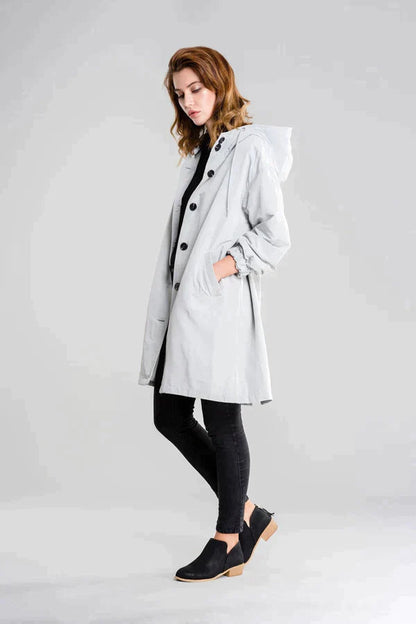Waterproof women's jacket with hood
