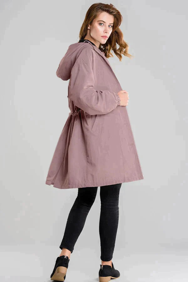 Waterproof women's jacket with hood