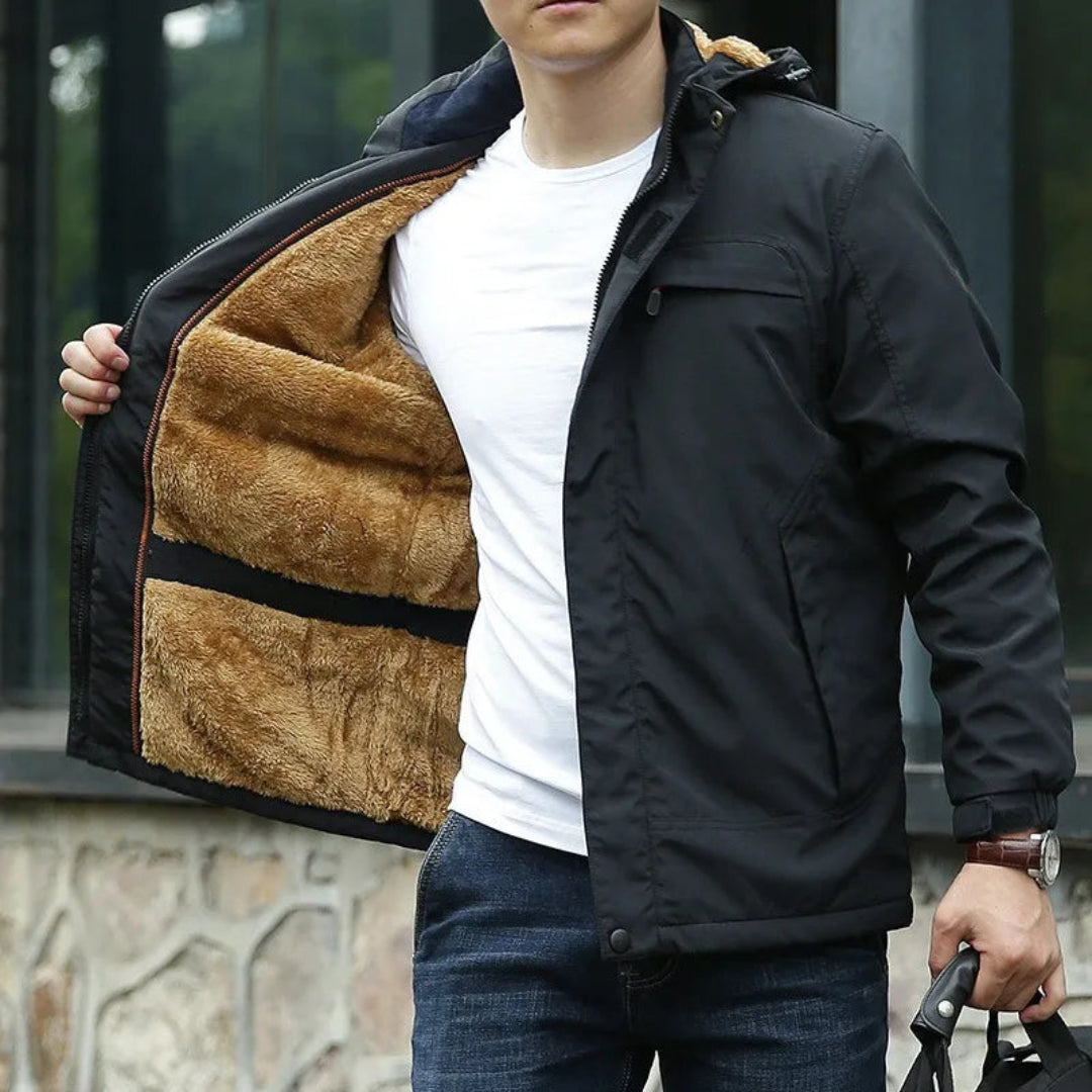 Waterproof fleece jacket with hood